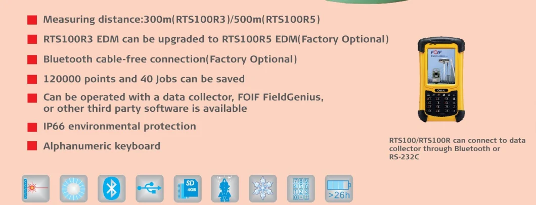 2021 Cheap Total Station Price Foif Rts102 Series Total Station