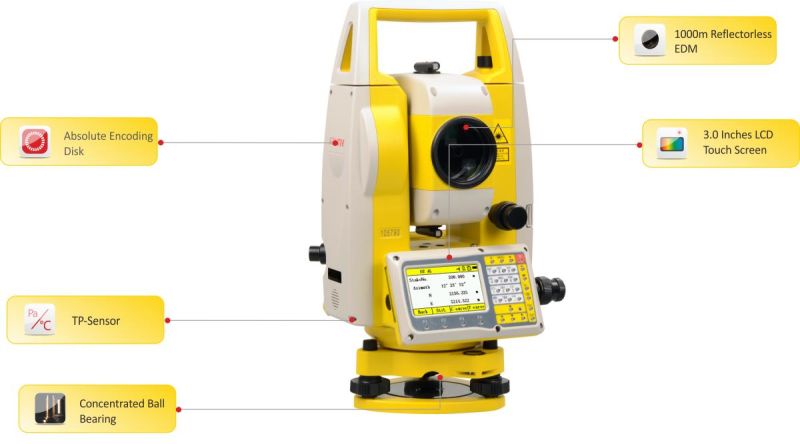 2021 Hot Sell South Total Station Color Screen Reflectorless Total Station