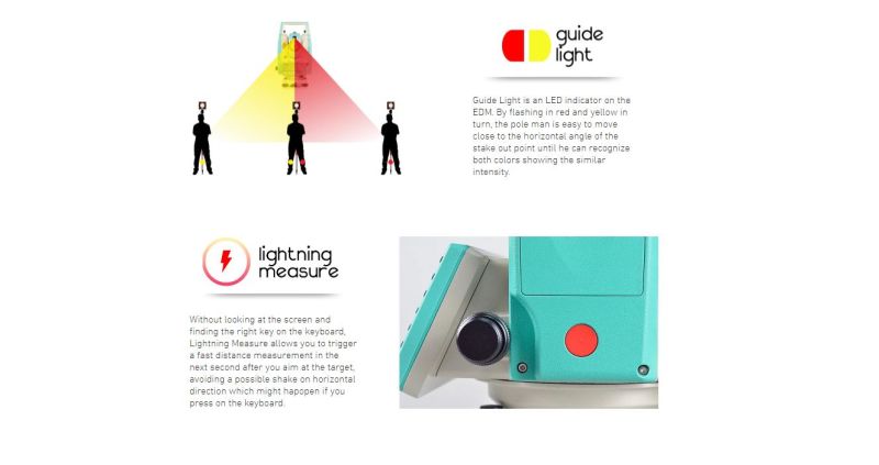 Hot Selling Ruide Rcs Total Station with Laser Plumment