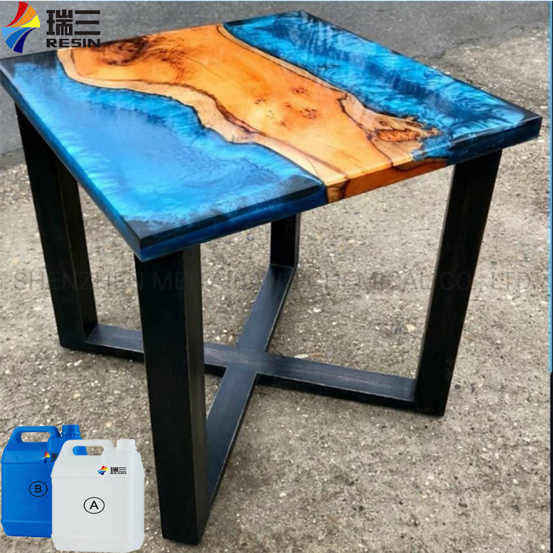 High Clear River Epoxy Table Wood Top Coating Ab Glue