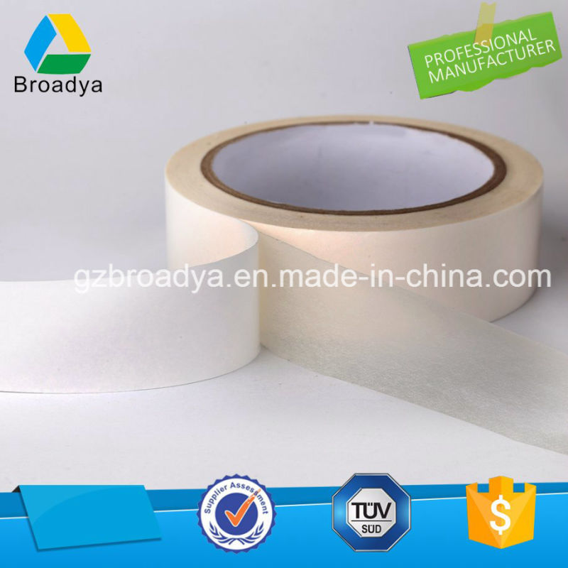 Double Sided/80mic Hot Melt Glue Tissue Tape Competitive Price (DTH08)