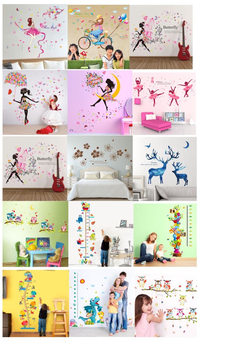 Custom Removable PVC Sika Deer Wall Sticker Wall Decoration