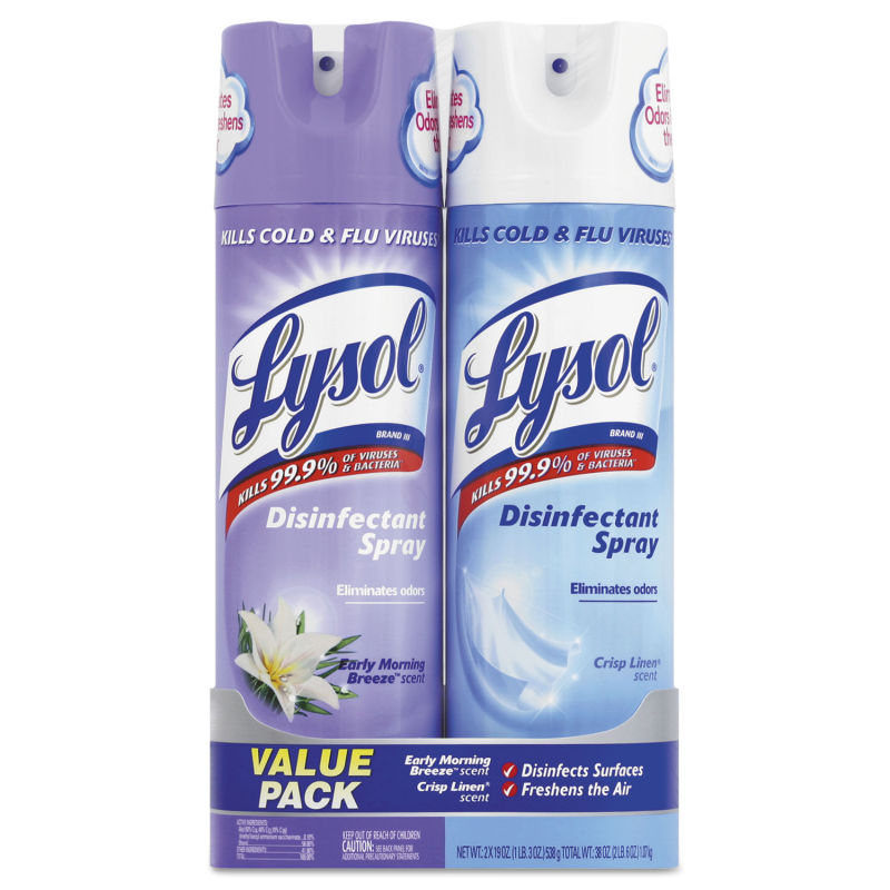 Quality Brand Sealed Lysol Crisp Linen Disinfectant Spray in Large Stock.