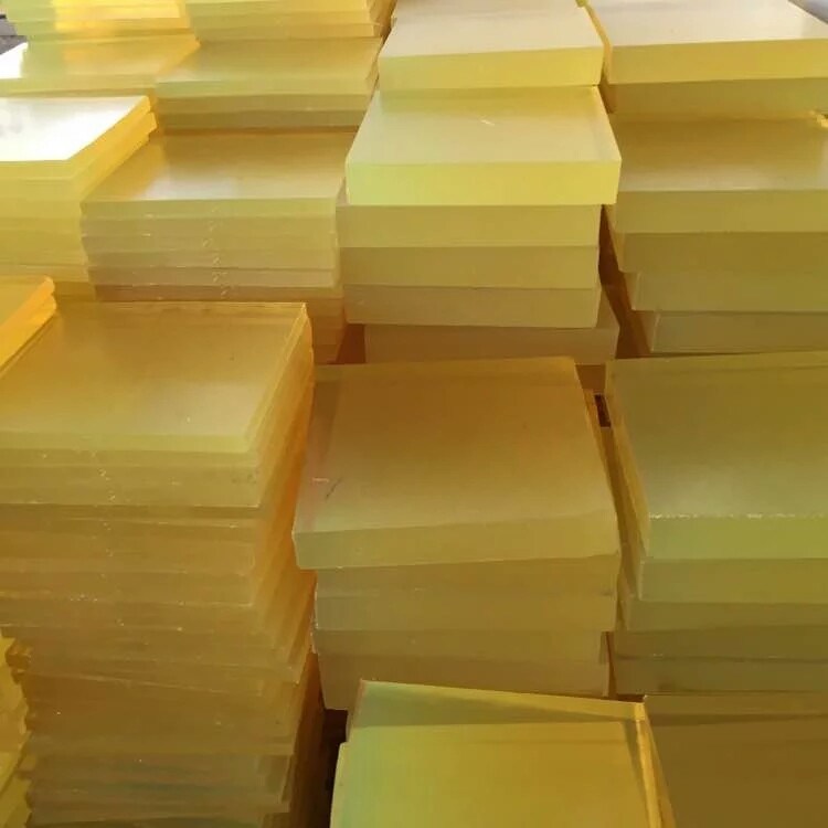 PU Sheet, PU Roll, Polyurethane Sheeting, Polyurethane Roll, Polyurethane Sheet with Light Yellow and Red Color