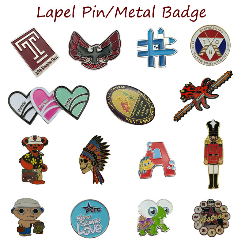 Customized Metal Printed Epoxy Flag Lapel Pin for Souvenir