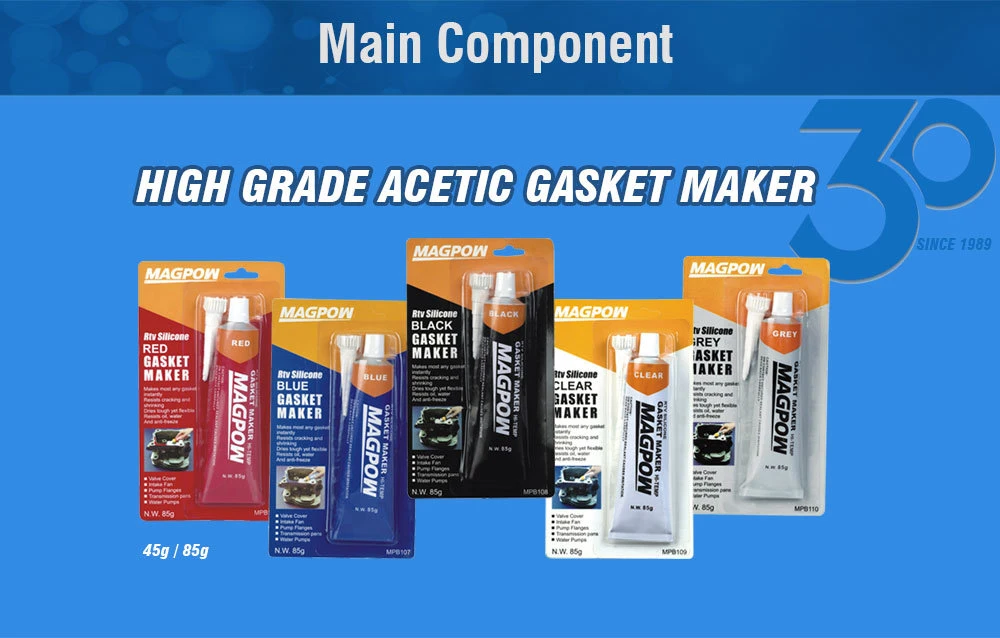 Transparent Gasket Maker Bongding Adhesive Solvent Cement 45g/Set