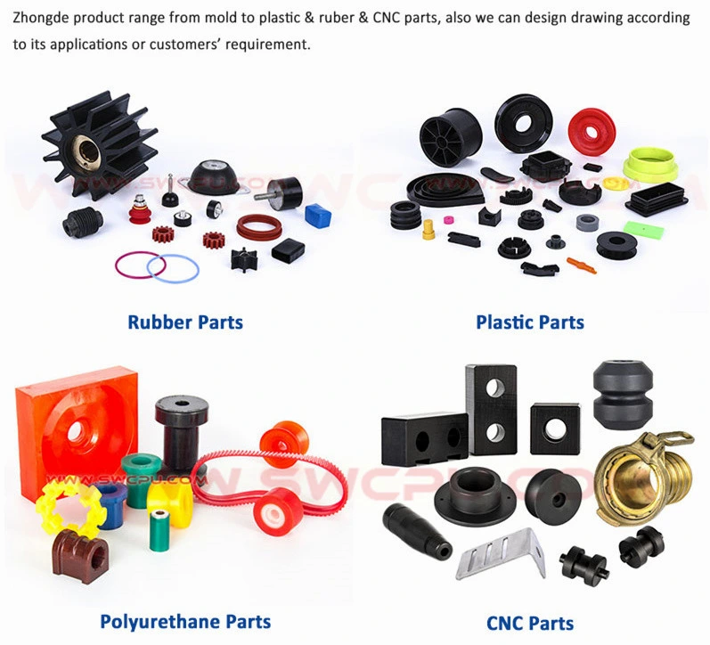 Customized Size Plastic PU Product PU Rubber Bushing
