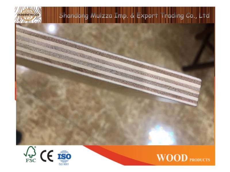 Marine Glue Natural Veneer Melamine Laminated Plywood for Furniture