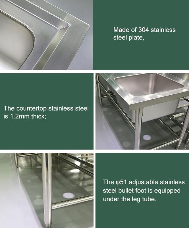 Wholesale Commercial Restaurant Deep Kitchen Sink/Bar Sink/Kitchen Sink Stainless Steel