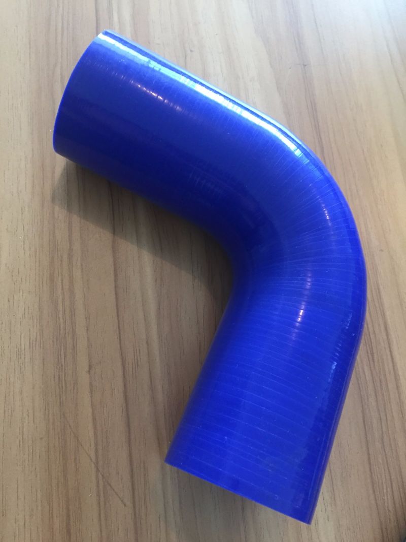 Blue Black Color 90 Degree Elbow Reinforced Silicone Rubber Hose