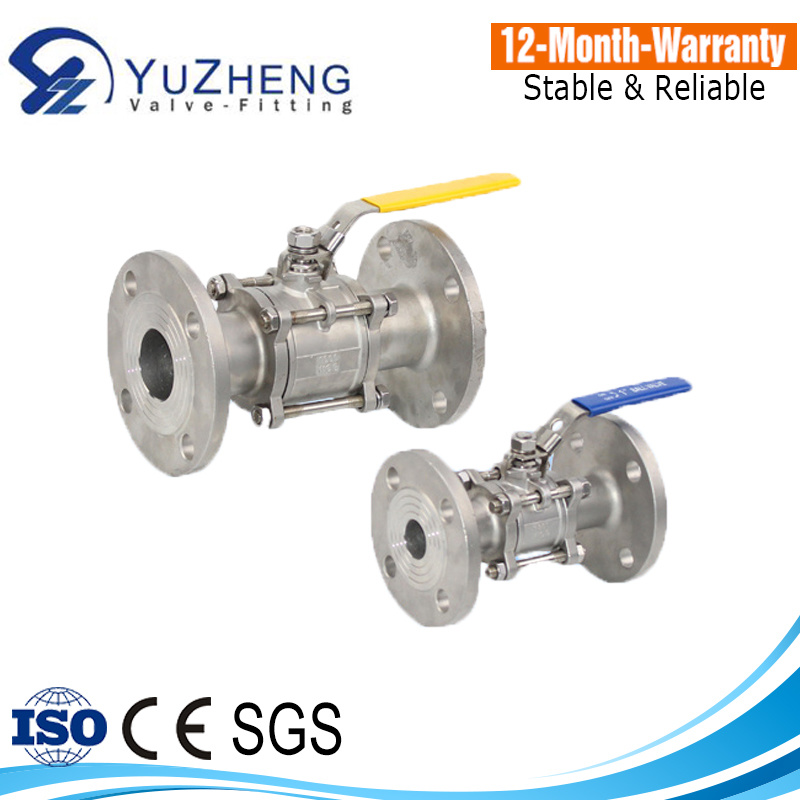 3 Piece Stainless Steel 3PC Flange Ball Valve