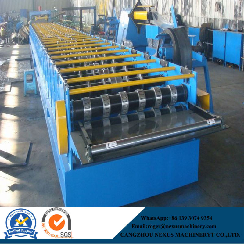 790 Swallow Type Metal Floor Deck Roll Forming Machine with PLC Panasonic