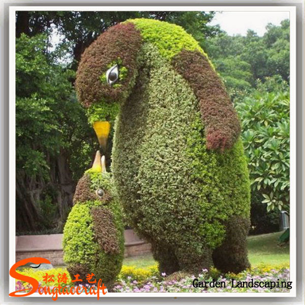 Garden Decoration Sika Deer Topiary Artificial Plant Grass