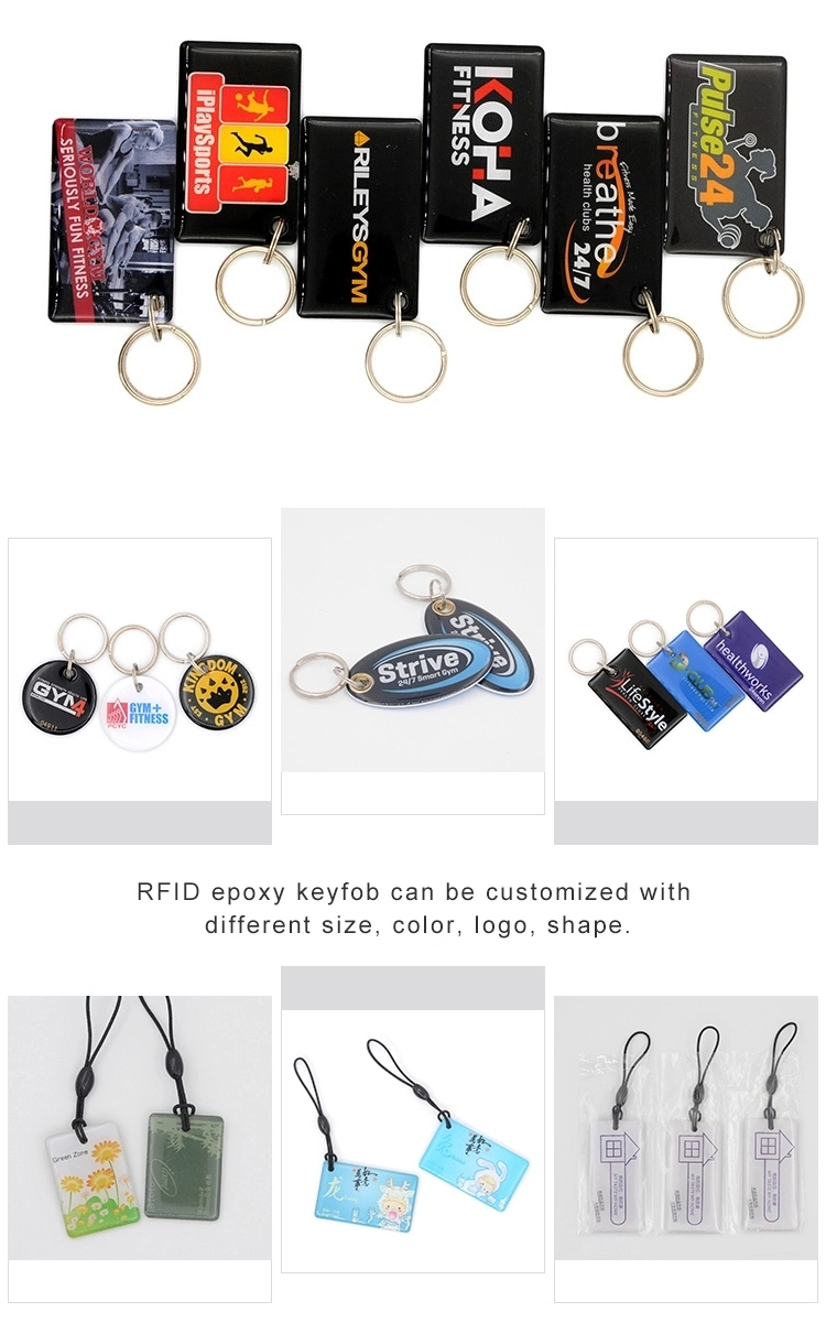 Low Price RFID Epoxy Keyfob Custom Mini Size RFID Epoxy Card Keyfob