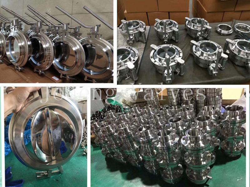 Stainless Steel Hygienic Grade 3-Piece Welded Butterfly Valve (JN-BV1007)