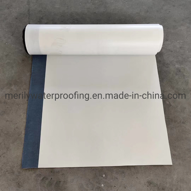 High Polymer Self Adhesive HDPE Waterproof Membrane with Adhesive Glue