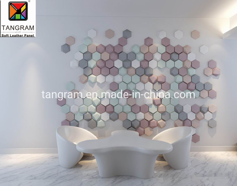 Adhesive Wall Sticker 3D Mosaic Wall Tiles Hexagon Wall Panel