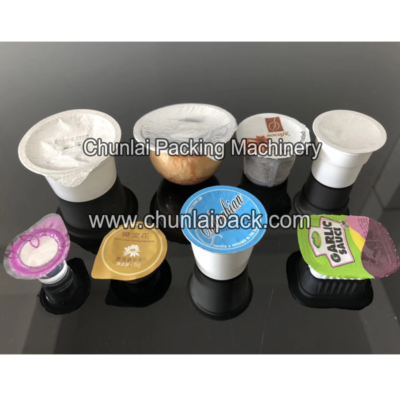 Kis-900 Automatic Vacuum Pneumatic System Rotary Type Liquid Milk Yogurt Cup Filling Sealing Machine