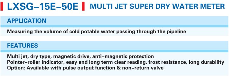 Easy & Long Term Clear Reading Plastic Water Meter for Sale