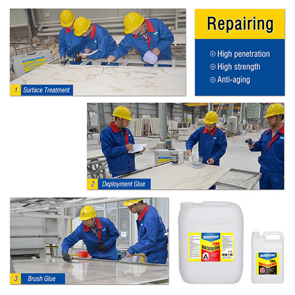 Block Perfusion Epoxy Glue for Marble & Granite Adhesive