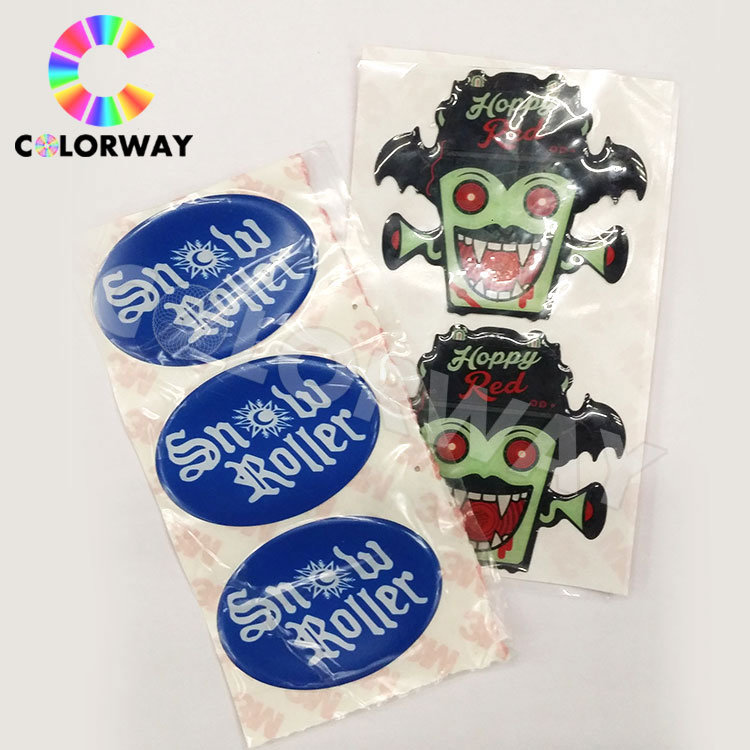 Accept High Quality Reasonable Price Promotion Transparent Epoxy Sticker