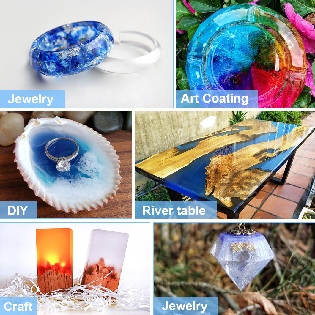 Epoxy Transparent Resin and Hardener for Deep Pour Crafts