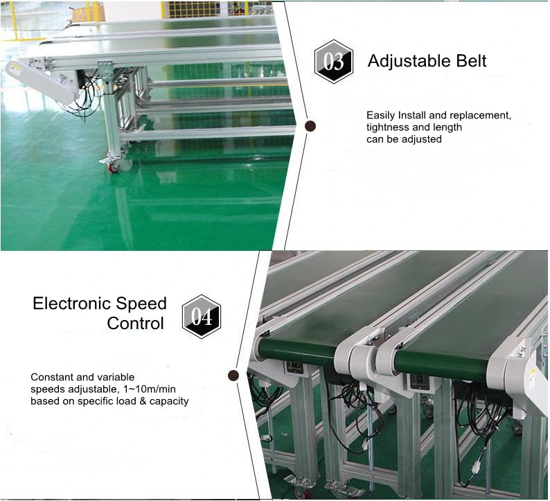 Customized Belt Conveyor Modular PVC PU Plastic Customized