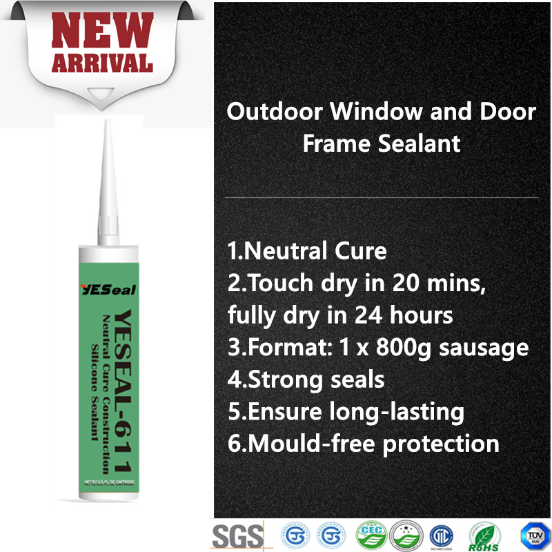 Durable Weatherproof Door and Window Sealant in 300 Cartridge Package