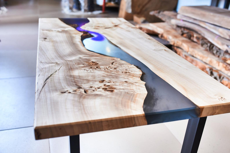 Clear Bar Top Epoxy for Oak Epoxy Resin River Dining Table