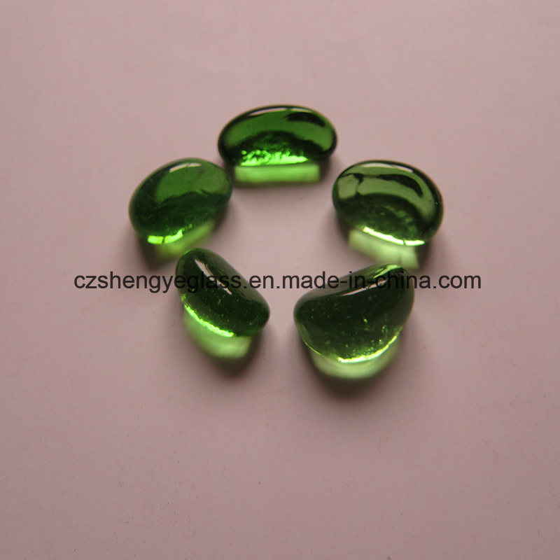 Clear Colored Cashew Glass Bead for Aquariums & Vase Filler