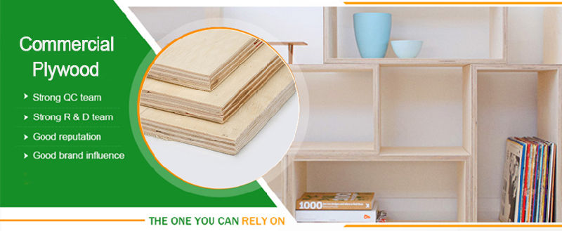 3-25mm E1/E0/Marine Glue Natural Wood Veneer Plywood for Furniture/Decoration