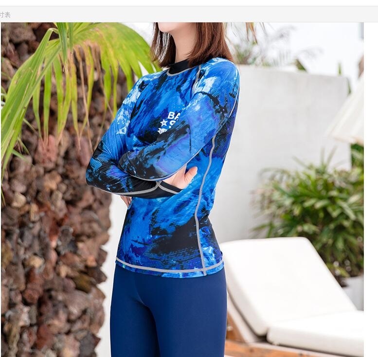 Anti-Static Lycra Long Sleeve Women's Swimwear&Wetwear 732