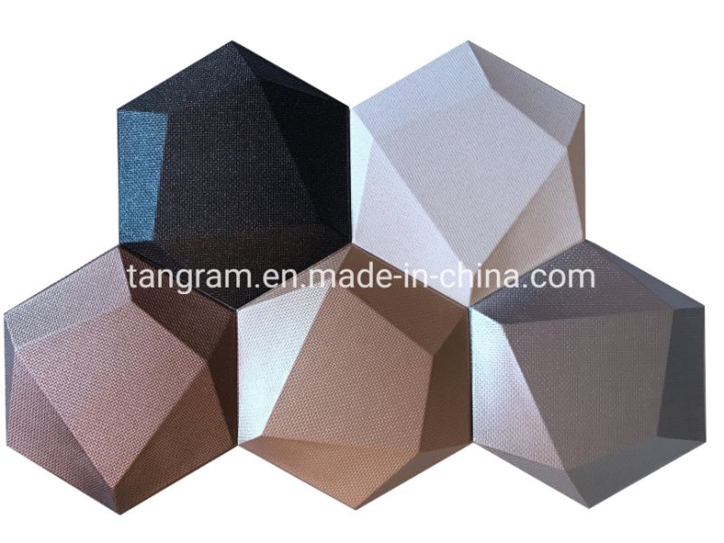 Adhesive Wall Sticker 3D Mosaic Wall Tiles Hexagon Wall Panel