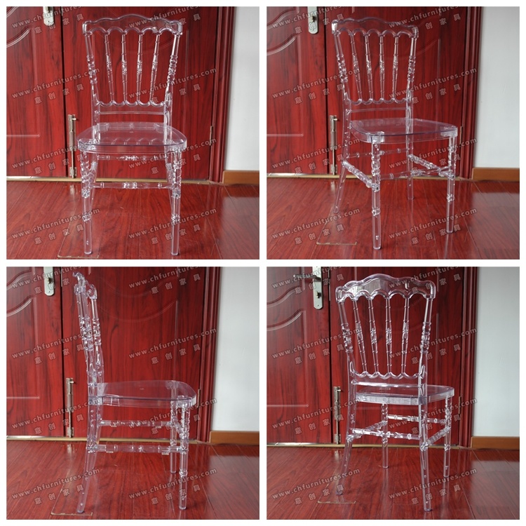 Hc-P14 Strong Clear Crystal Transparent Resin Plastic Dining Royal Chair