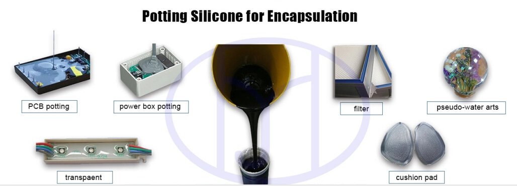 Silicone Adhesive Glue Good Liquidity Fire Retardant Heat Conductive Sealant Liquid Silicone Glue