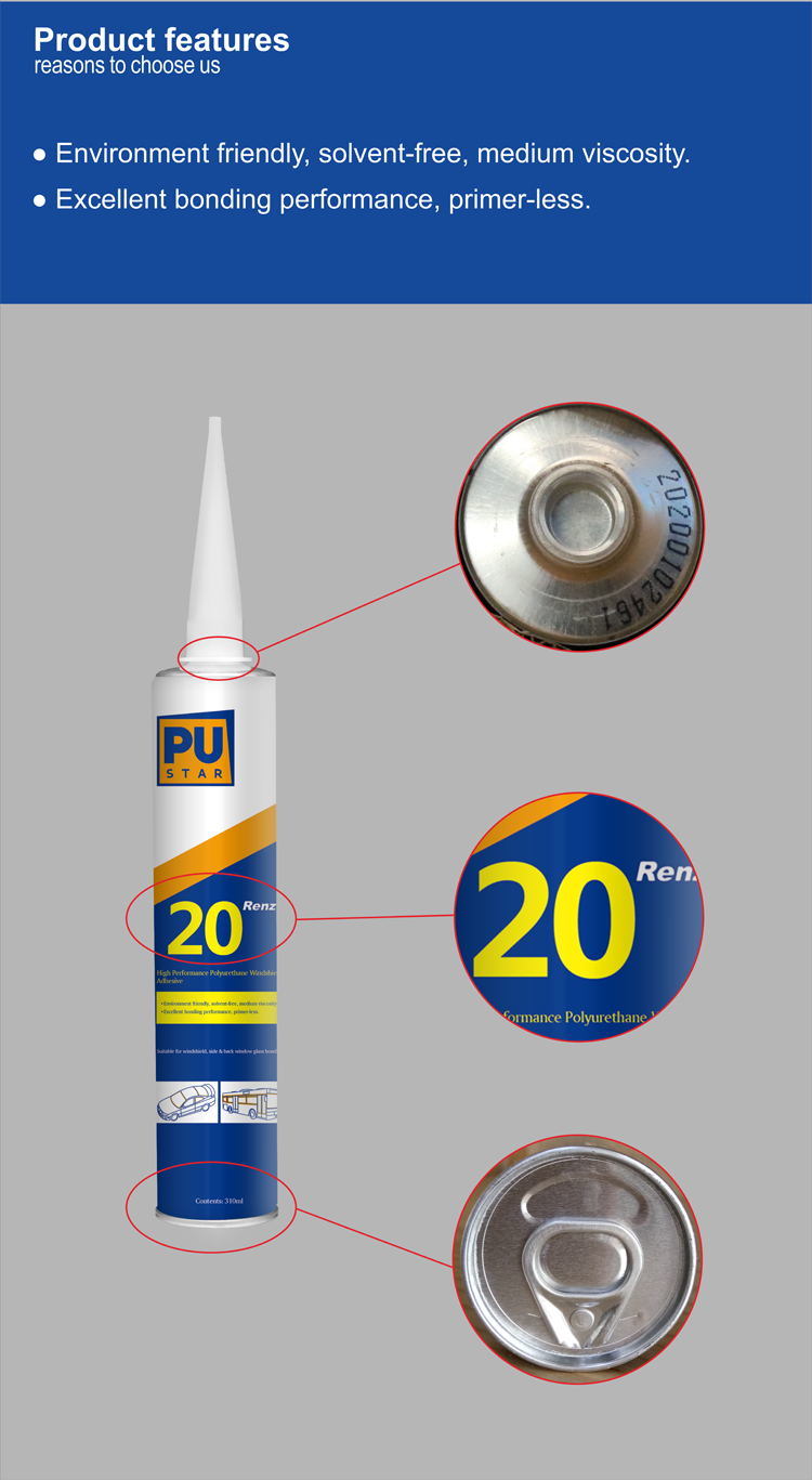 Sikaflex Quality Adhesivo De Poliuretano De Parabrisas PU Sealant for Bus