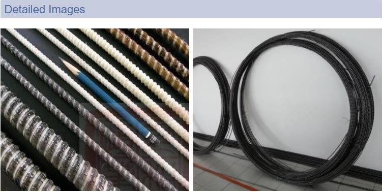 Anti-Seismic Sand Blast Basalt Fiber Epoxy Coated Rebar