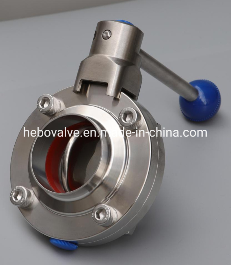 3A/SMS/DIN /ISO/Rjt/Idf Sanitary Stainless Steel Hygienic Butterfly Valves with EPDM Silicone Seal