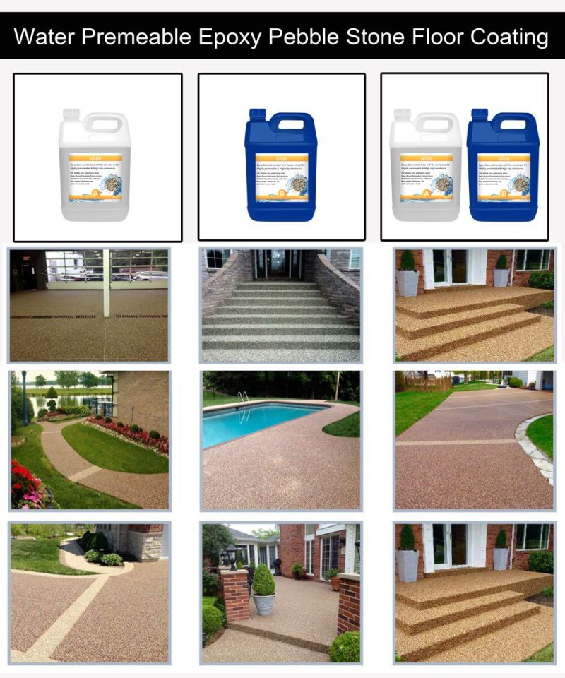 Epoxy Resin Non Toxic Liquid Resin Epoxy for Bonding Stone Aggregates Swimming Pool