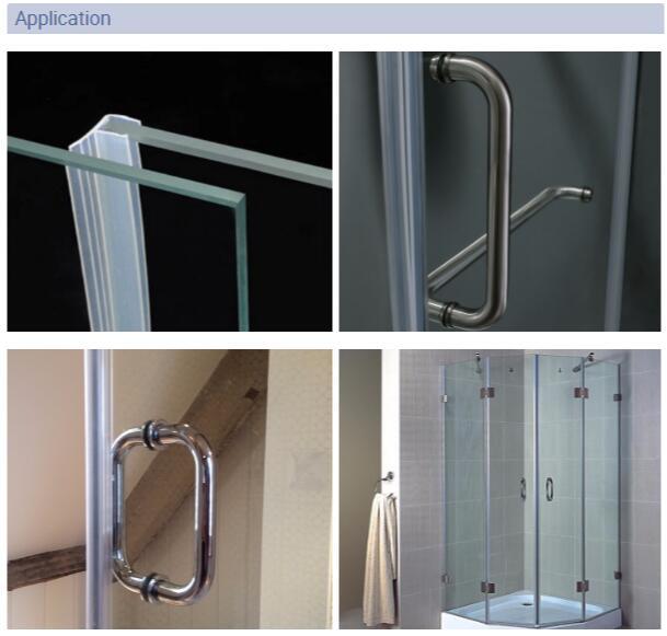 Shower Screen Seal Strip Waterproof Seal PVC Shower Door Seal