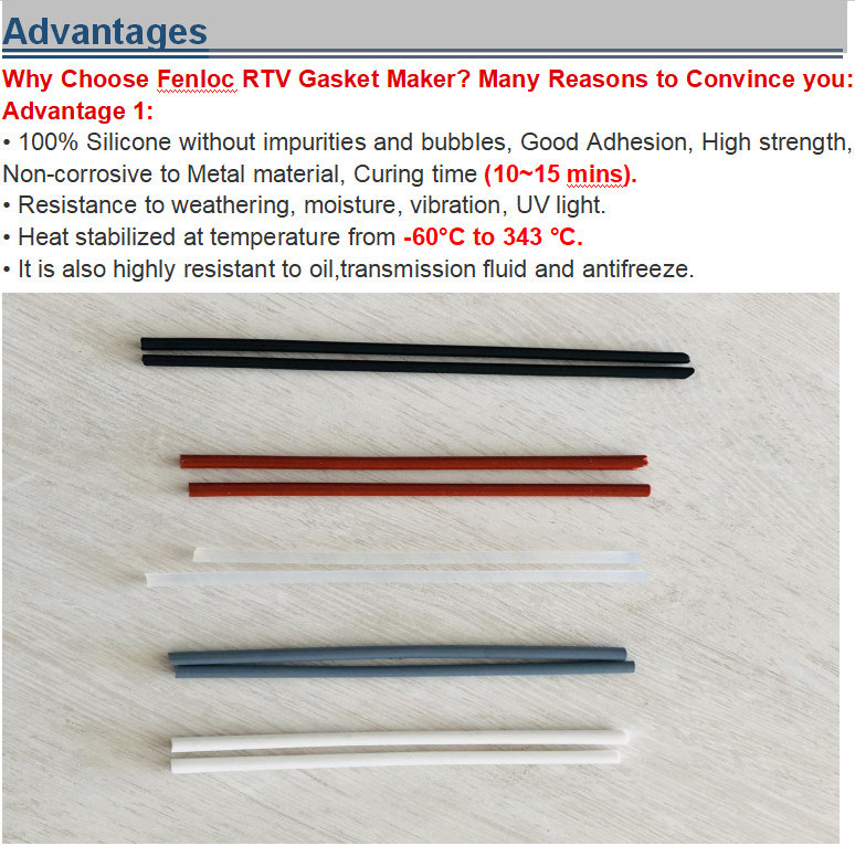 Grey RTV Silicone Gasket Maker with Super Glue