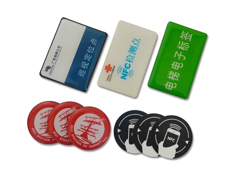 Factory OEM Waterproof 13.56MHz Hf NFC Anti Metal Epoxy Asset Stickers RFID Label Tags