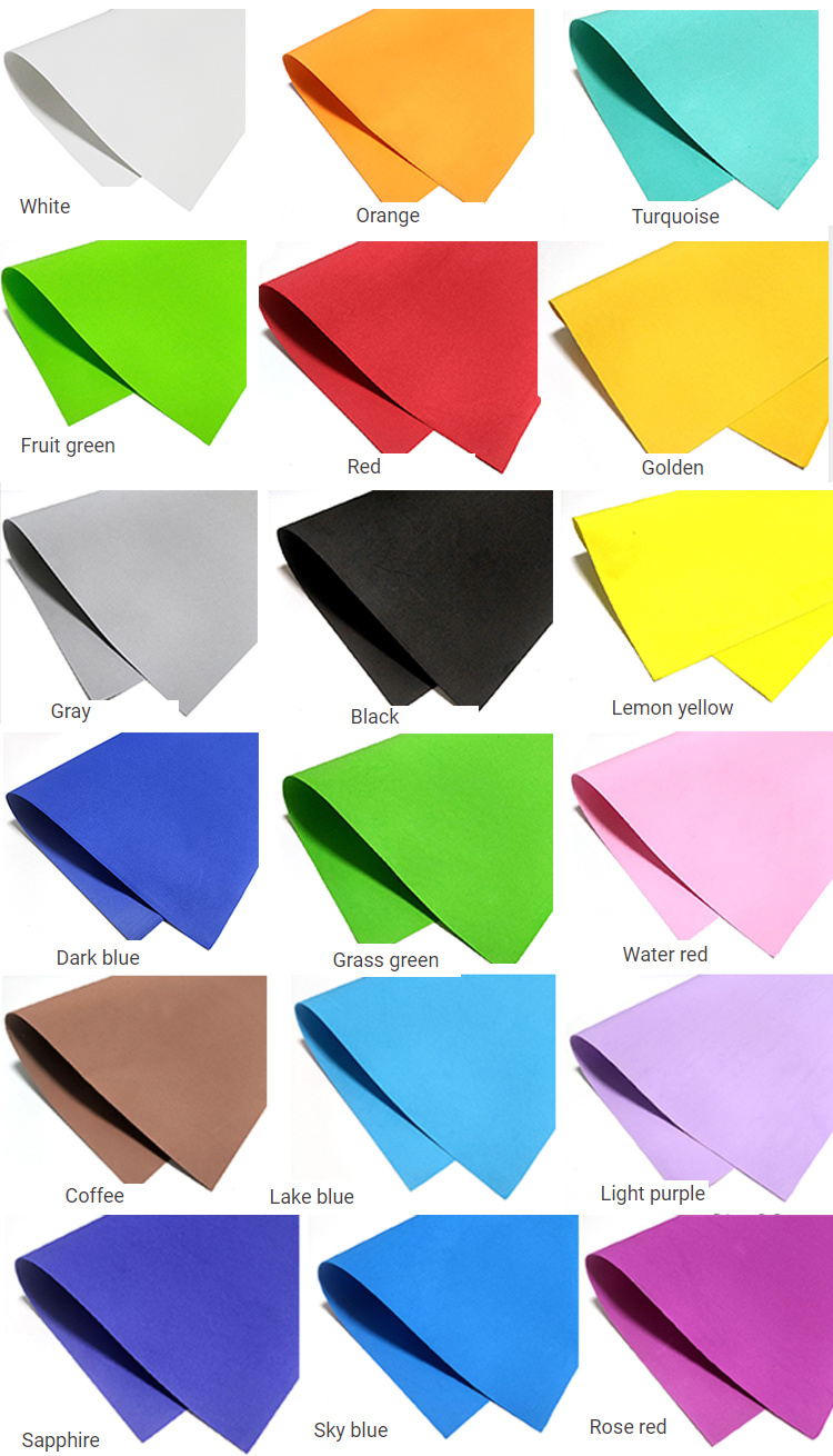 Custom Thick Colorful Handcraft EVA Craft Foam Paper Sheets