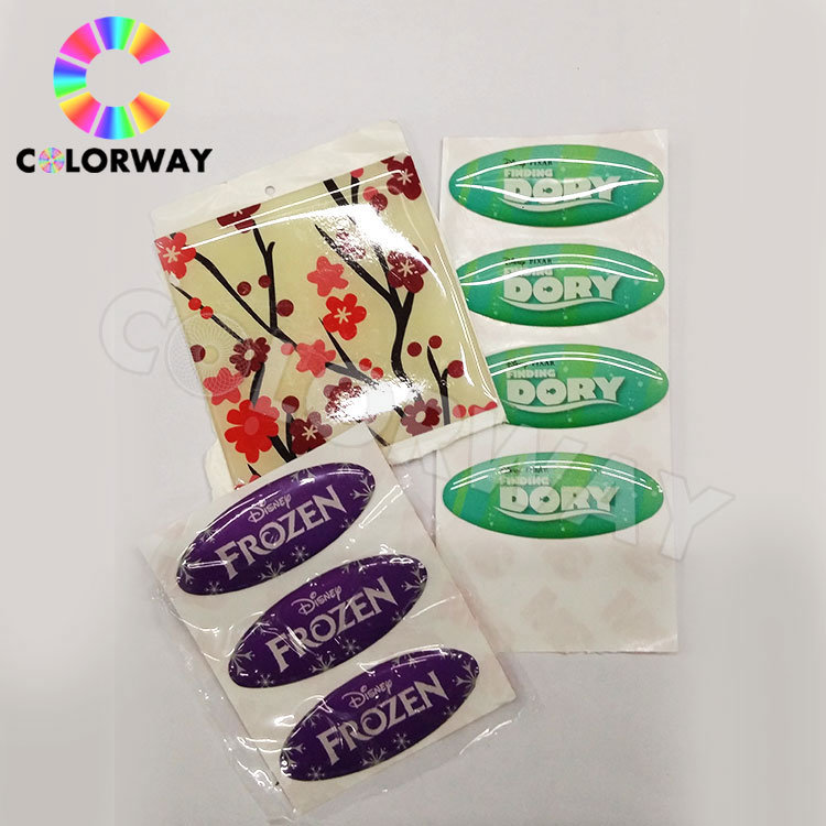 Accept High Quality Reasonable Price Promotion Transparent Epoxy Sticker