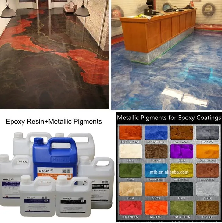 Metallic Pigment for River Table Epoxy Resin Floor Coating