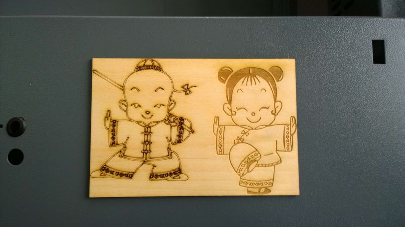 400*300mm Engraving Area Laser Engraved Wooden Photo Handcraft Industry Laser Engraving Machine