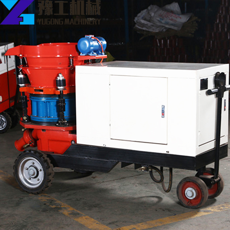 Construction Equipment Concrete Cement Mortar Spraying Shotcrete Machine