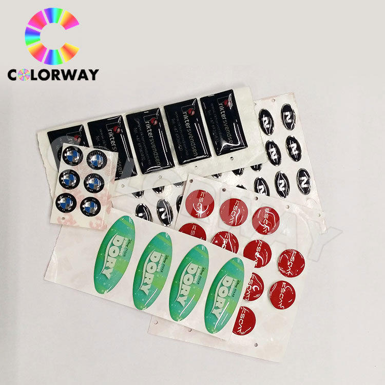 Custom Best Price Strong Adhesive Sun-Proof Transparent Epoxy Sticker