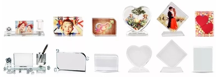 Custom 3D Photo Frames Sublimation Crystal with Heat Transfer Blanks Iceberg Crystal