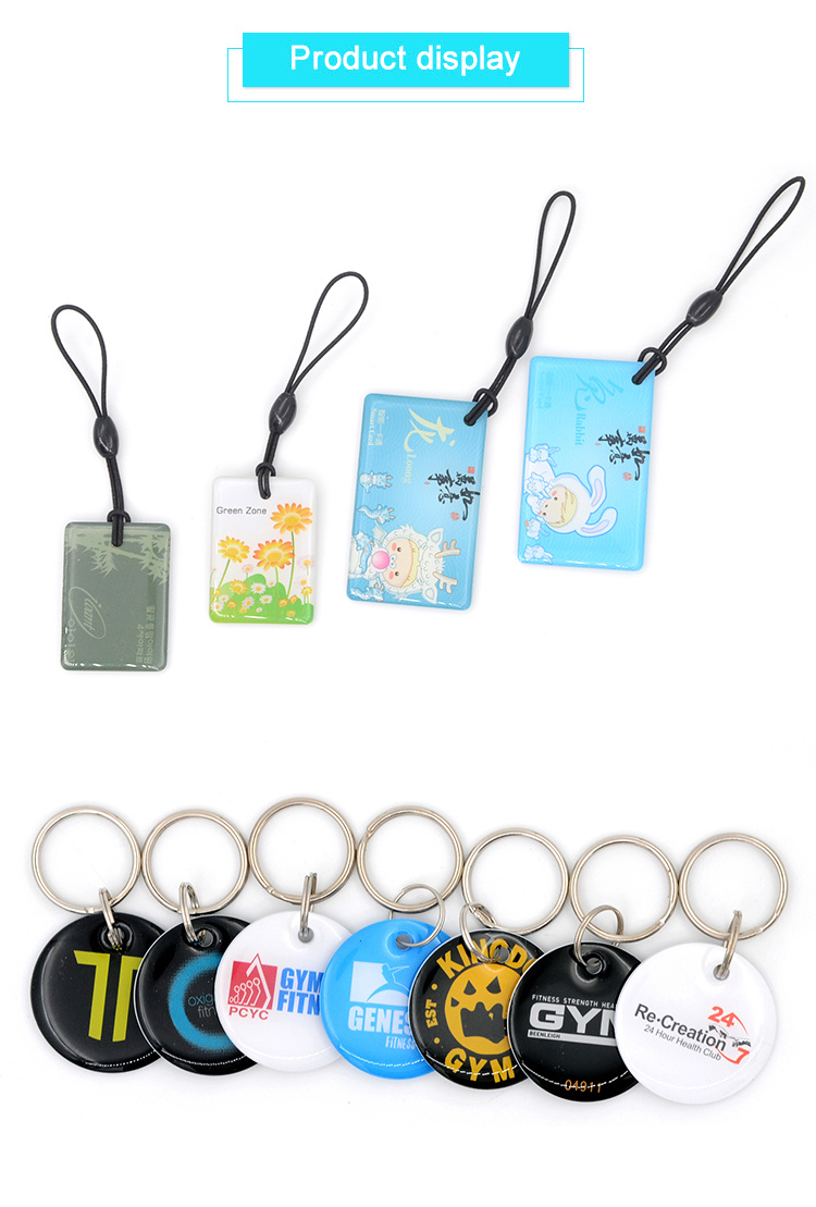 IC Epoxy Keyfob 13.56MHz Waterproof RFID NFC Epoxy Keyfob